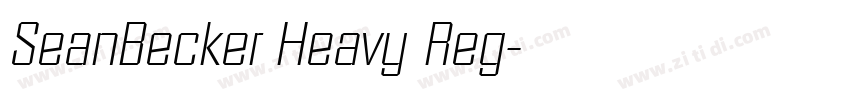SeanBecker Heavy Reg字体转换 SeanBecker Heavy Reg字体转换